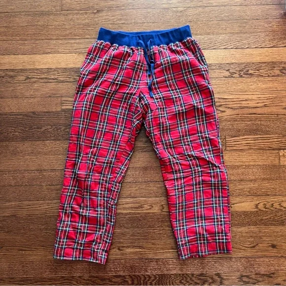 L.L. Bean Women's So Comfy Pajama Set - Blue and Red Plaid - Picture 5 of 6